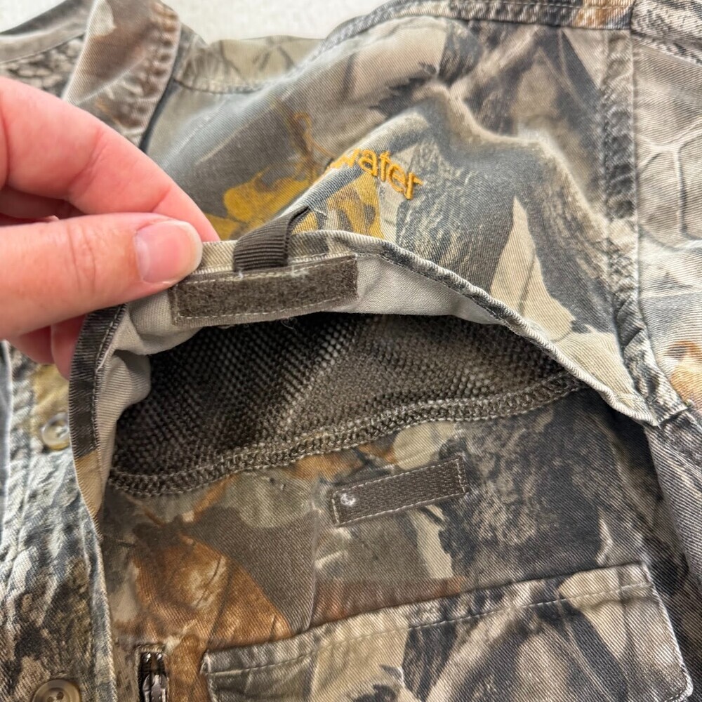 Whitewater Camouflage Realtree Hardwood Vented Shirt Button Up Size L Hunting - Picture 6 of 6